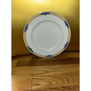 Epiag Czechoslovakia Prince George Dinner Plate Blue Yellow Floral Gold Trim